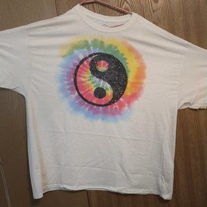 DOM Beautiful Yin/Yang Rainbow Plus Size Tee 3x